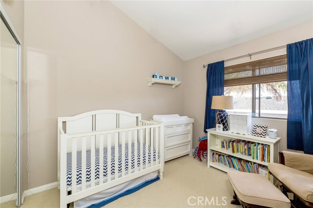 2nd bedroom with vaulted ceilings