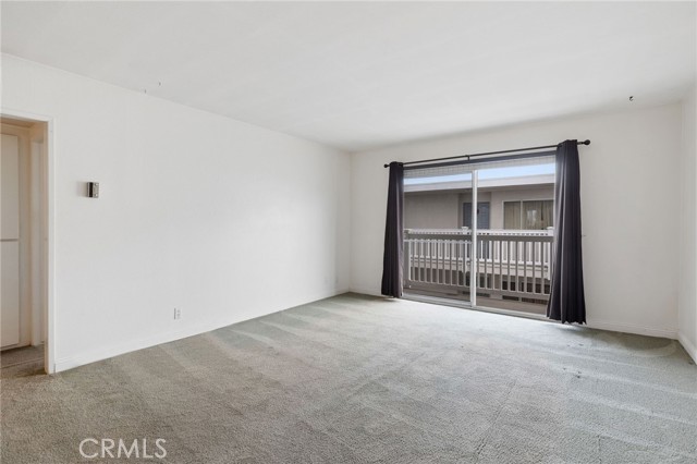 Living room with hall to the left