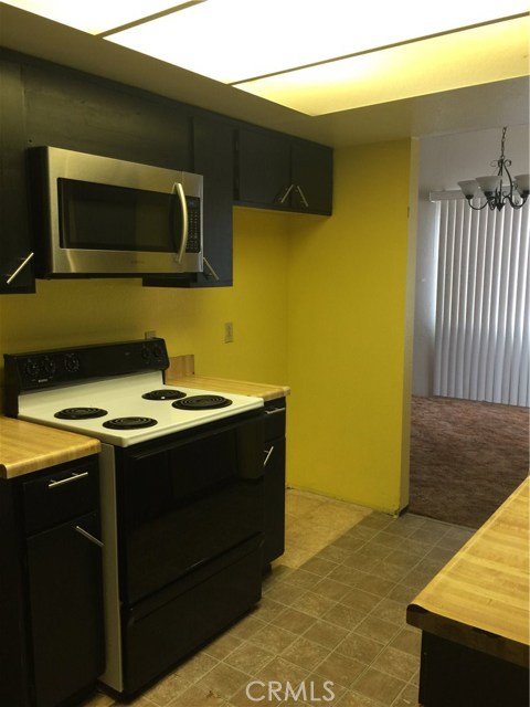 Kitchen looking back at dining room