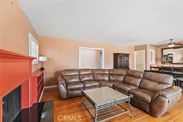 Upstairs unit living room