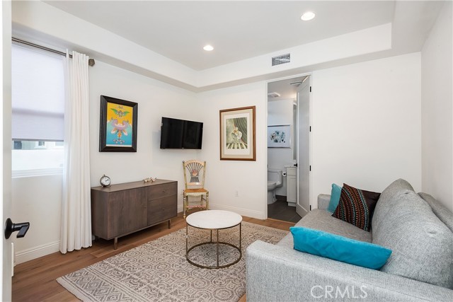 One of two main floor bedrooms with it's own full bath and walk in closet.