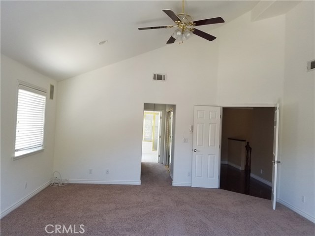 Pull down staircase in master bedroom hallway to a huge attic for lots of storage!
