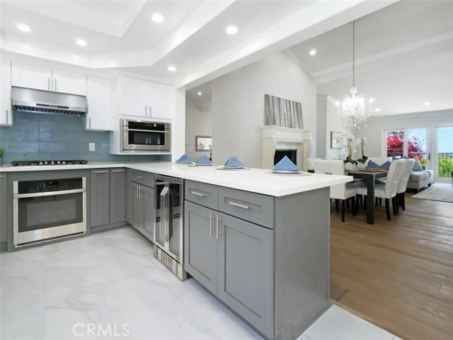 Gourmet Kitchen with Stainless Steel Appliances