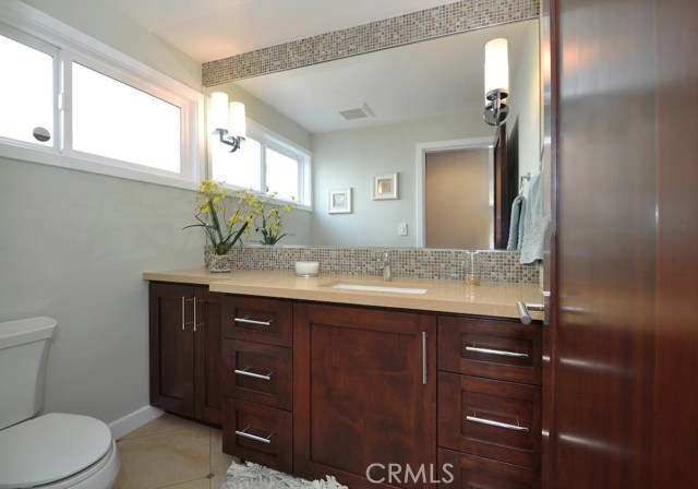 Beautifully remodeled Powder Room.