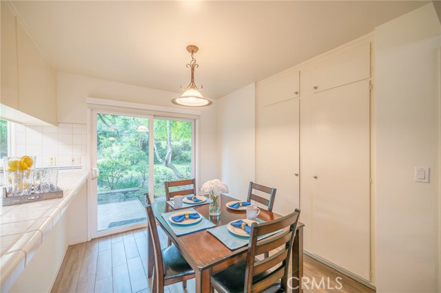 informal dining area and pantry