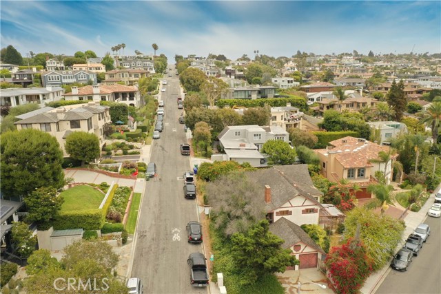 Aerial view facing East up 8th St.