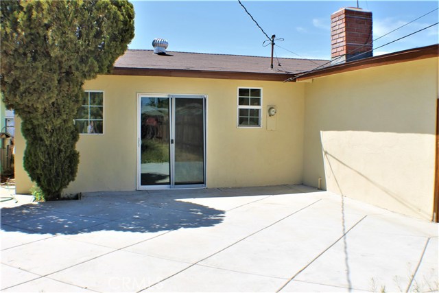 Private patio area behind Master Bedroom.