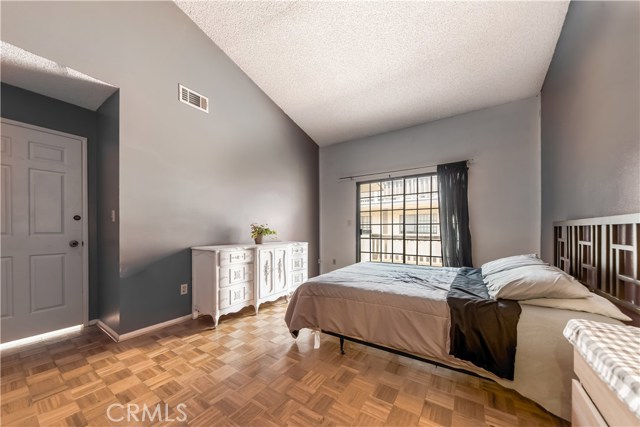 Bedroom #3. This room is painted red and is photo shopped grey.