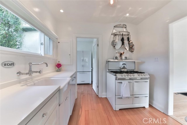 Kitchen View into Utility Room