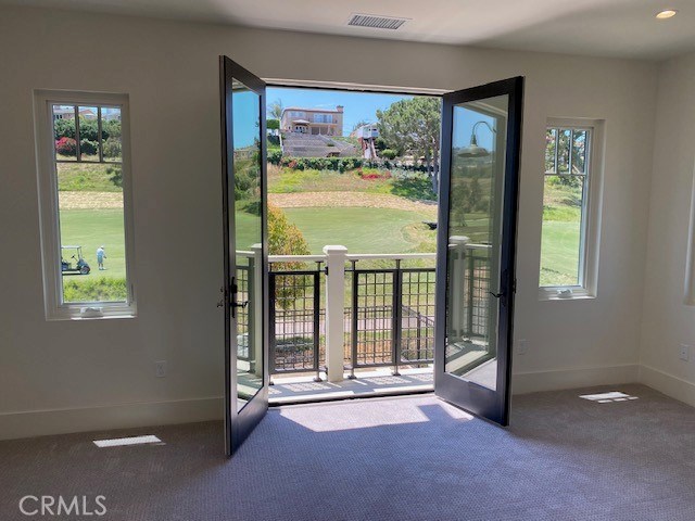 This is the view from the Master Bedroom looking West. This lovely balcony gives you a stunning view of the entire 14th fairway and sunset views in the canyon.