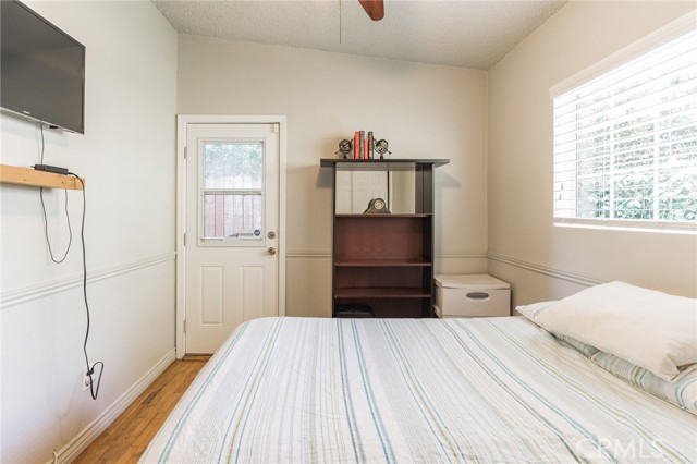 Guest Bedroom that leads to backyard