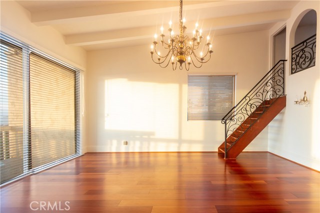 Dining room - stairs go to the loft which could be a great office.