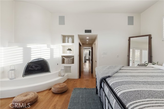 Primary suite with romantic fireplace in the second floor.