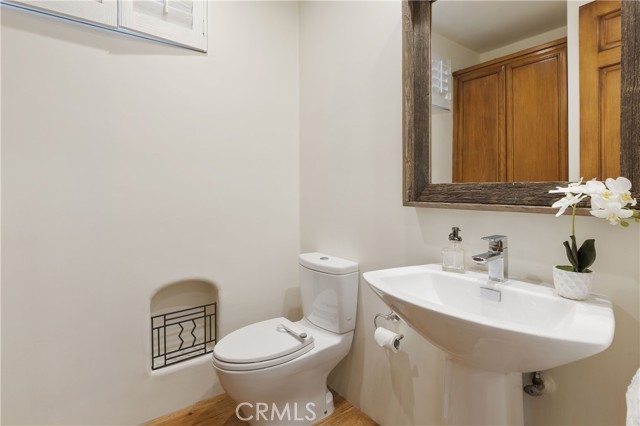 Powder room in second floor.