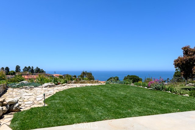 Dazzling ocean view and spacious backyard.