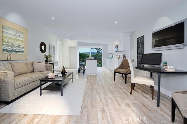 Living room with kitchen in the guest house