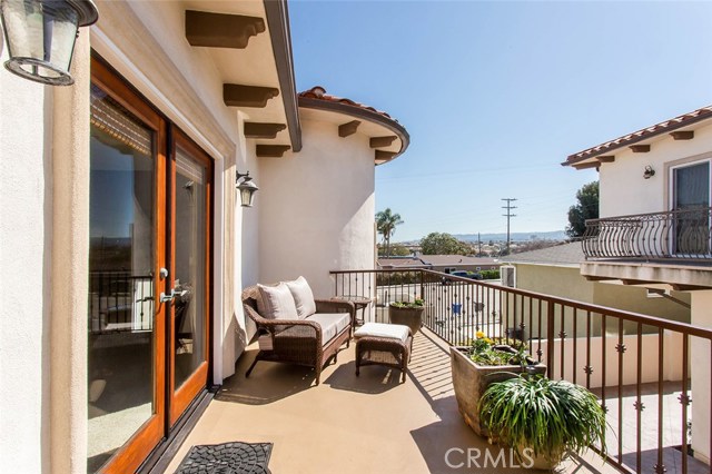 Balcony off of living room.
