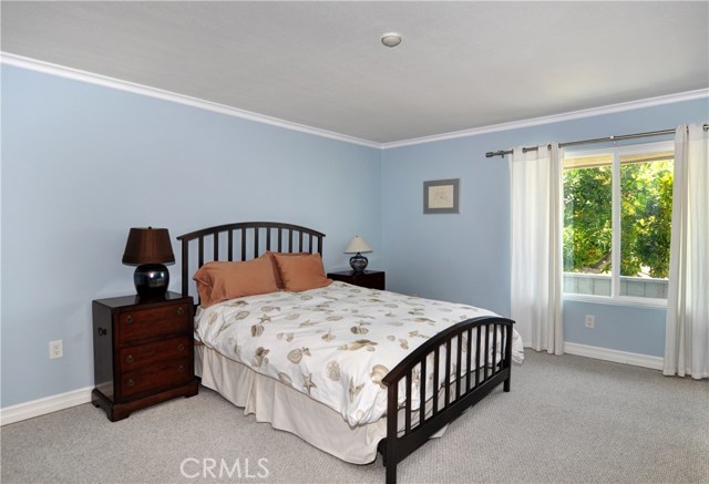 Large master bedrooms offers view