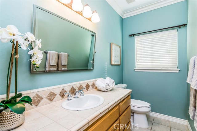 First floor powder room