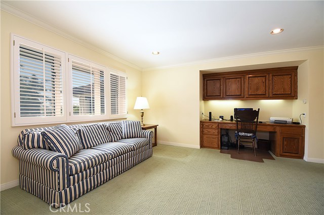 2nd master on 1st floor currently used as  an office, features full bath and walk in closet.