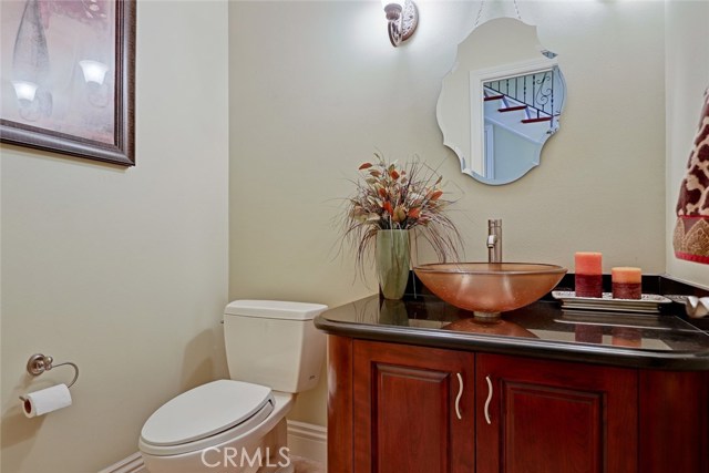 Downstairs powder room