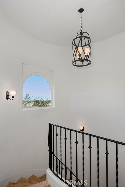 Architectural details at every turn...curved walls and arched windows