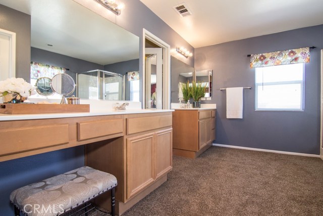 Master Bathroom with Huge Walk-In Closet