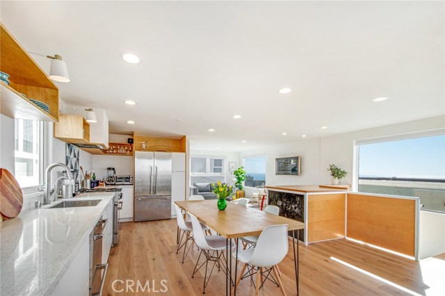 Kitchen area 3rd level - light and bright with big Ocean views.