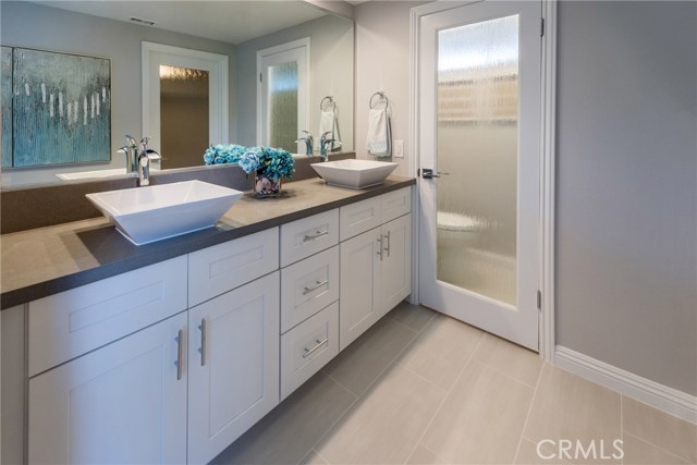 Master Bathroom with Double Vanities