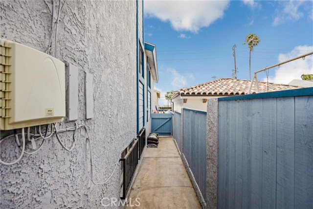 North walkway from rear yard