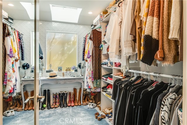 Master suite walk in closet