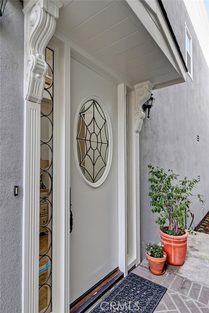 Quaint entry with lots of character.