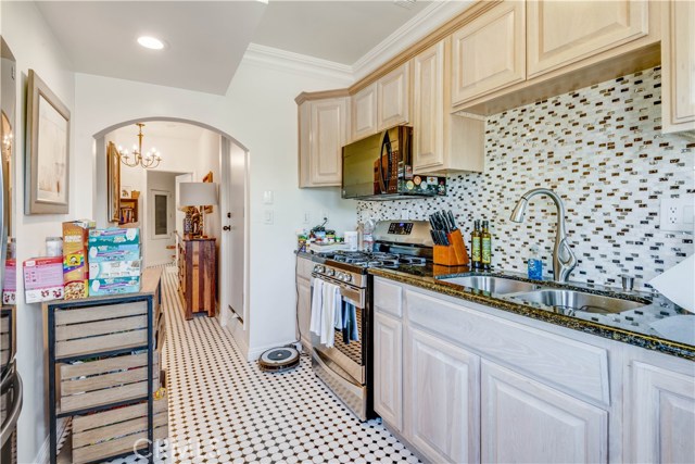 Downstairs kitchen.