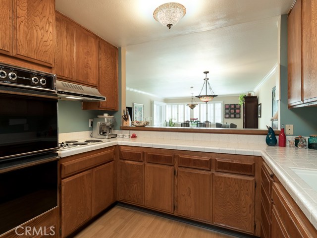 Another view of the kitchen looking toward the living/dining room.