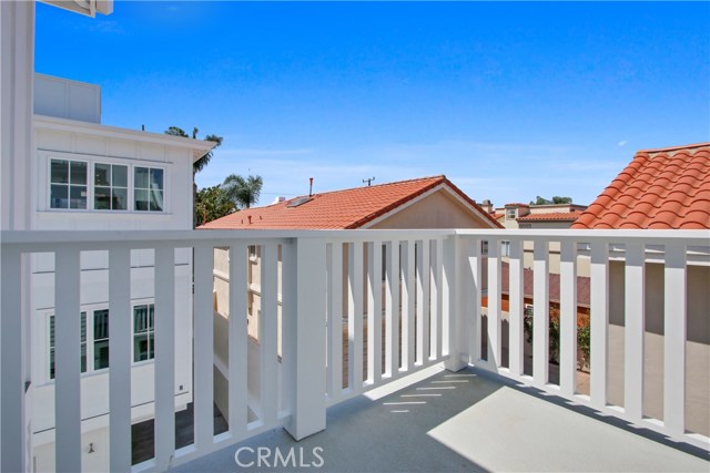 PRIVATE BALCONY OFF THE KITCHEN AREA.