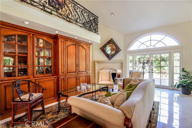 Custom, maple built cabinetry Family Room and Kitchen.