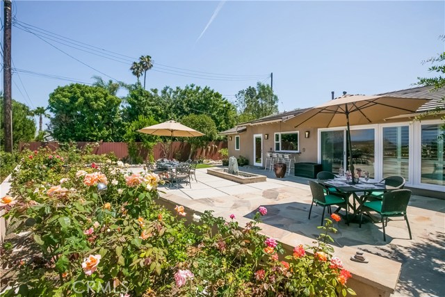 Views galore with the rose garden and large area to enjoy the ocean breeze on this tranquil patio.