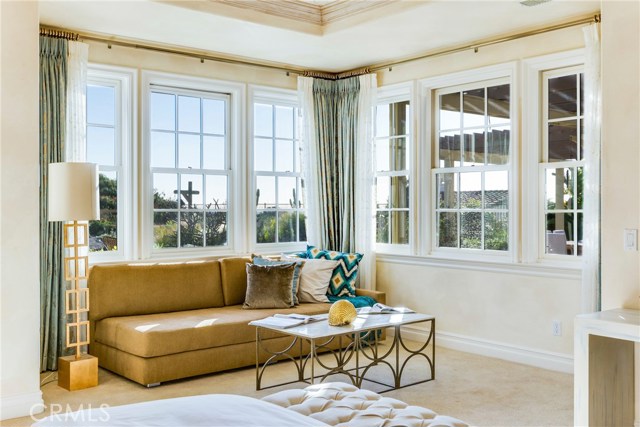 Sitting area in Master Bedroom with ocean view.