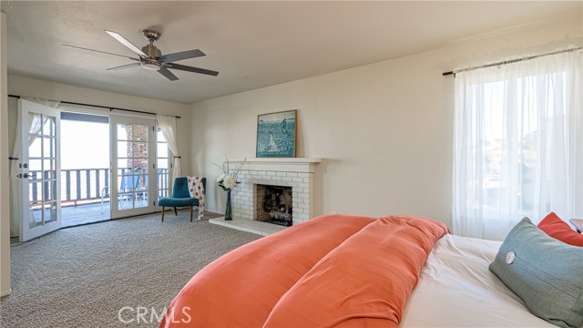 Master bedroom with view deck