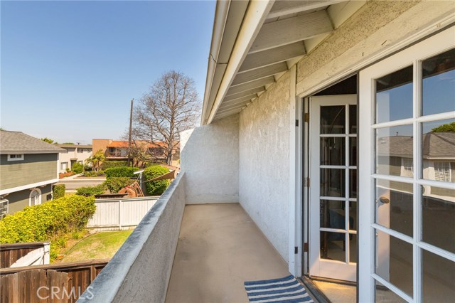 large balcony off master bedroom