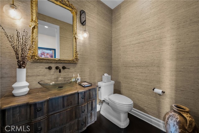 Downstairs powder room