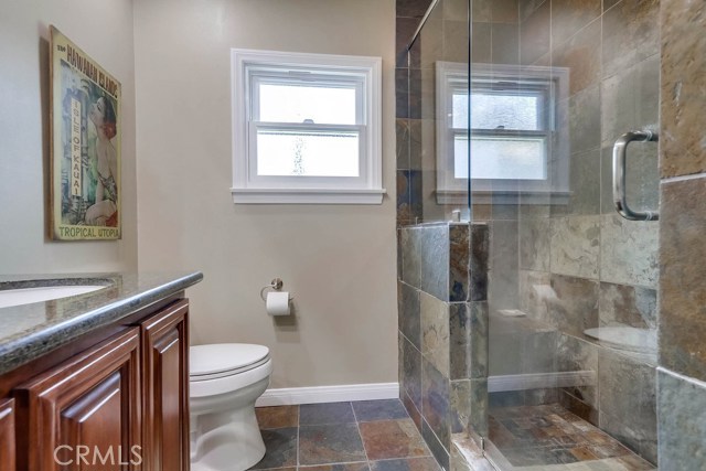 Hall bath shower-window reflection on glass. There is only a window on wall not in shower
