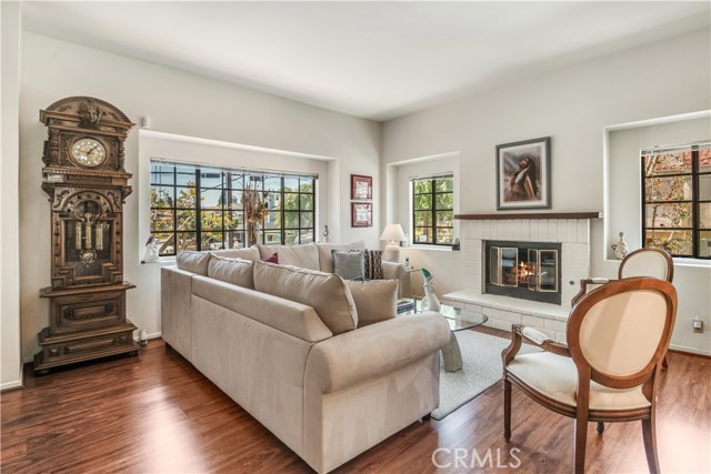 A different view of the spacious living room.