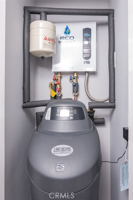 Tankless water heater and water softener 
