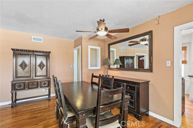 Upstairs unit dining area and entrance to bedroom and bathroom # 2