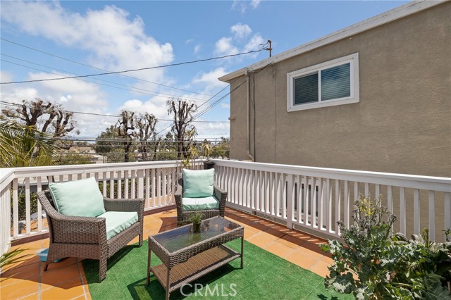 sun filled deck over the garage