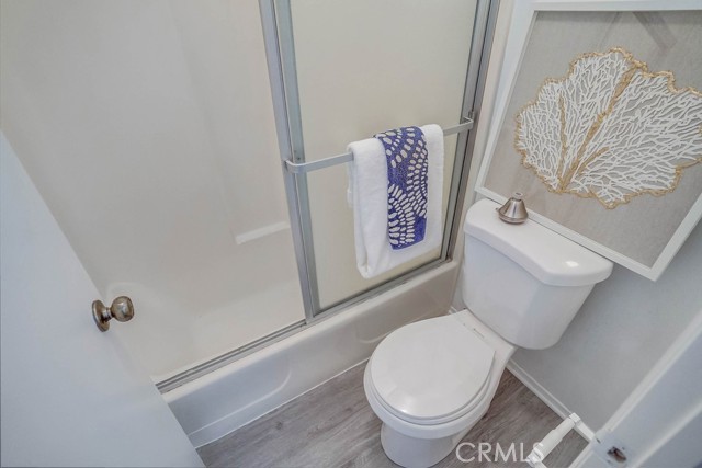 private area in master for shower and toilet
