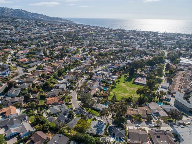 wide overhead shot of El Retiro Park and the lower Riviera toward the Pacific Ocean