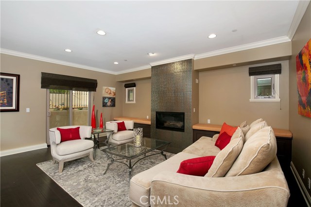living-room with slider to backyard