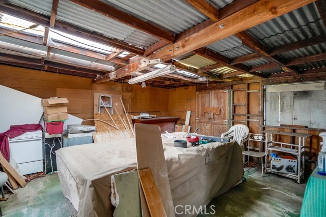 back house covered storage area